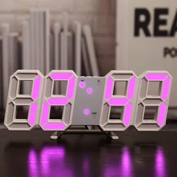 3D LED Digital Alarm Clock