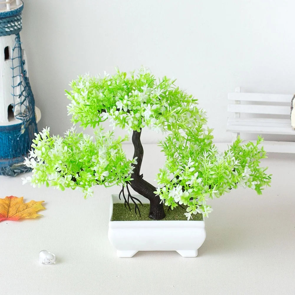 Small artificial bonsai tree