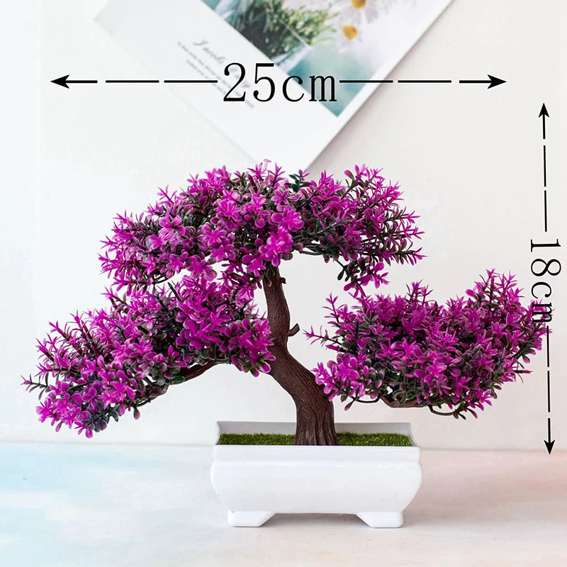 Small artificial bonsai tree