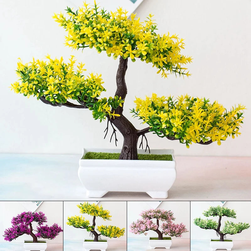 Small artificial bonsai tree